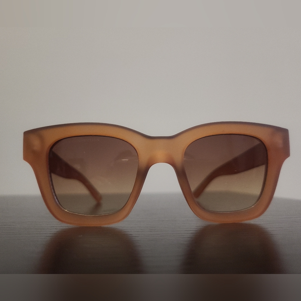 French Connection Milky Camel Square Sunglasses, retail $78